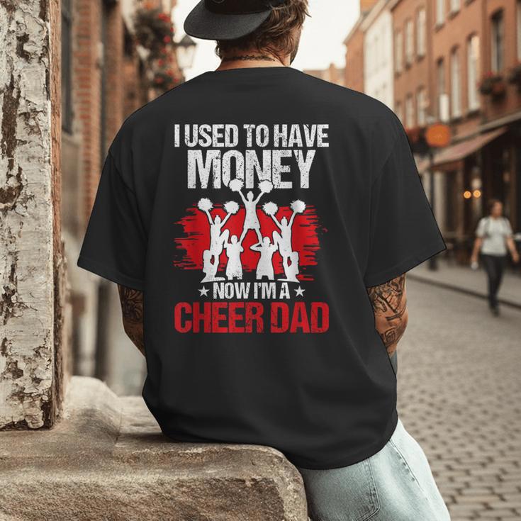 Cheer Dad Cheerleading Fathers Day Men's Back Print T-Shirt