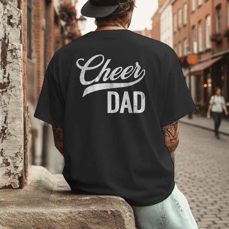 Cheer Dad Green Cheerleading Matching Parents Men's Back Print T-Shirt