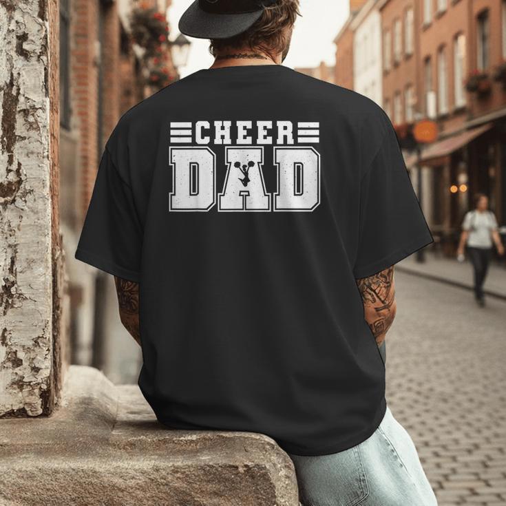 Cheer Dad Cheer Leading Cheer Leading Men Dad Fathers Day Men's Back Print T-Shirt