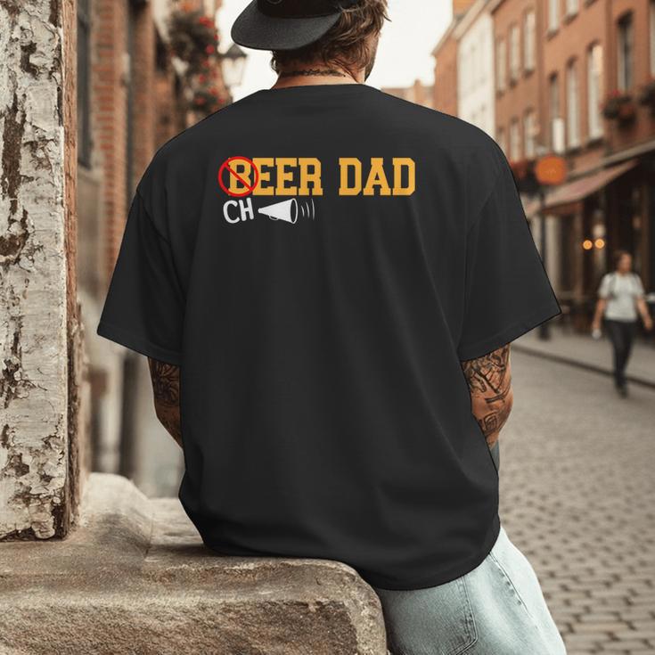 Cheerleader Dad Beer Cheerleading Cheer Dad Men's Back Print T-Shirt