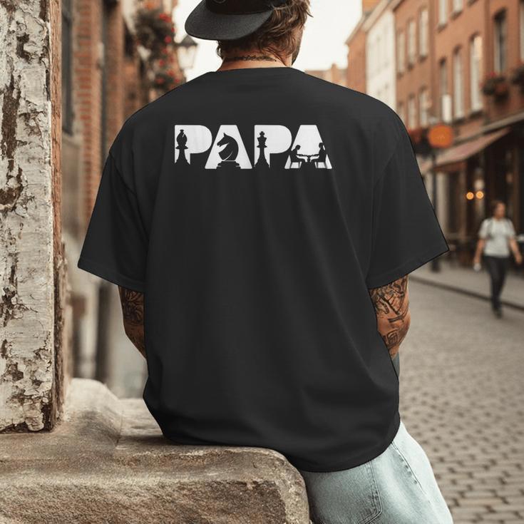 Chess Father Dad Chess Father T-Shirt Men's Back Print T-Shirt