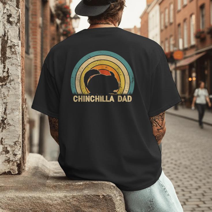 Chinchilla Dad Father's Day Chinchilla Lover Dad Daddy Men's Back Print T-Shirt Chinchilla Dad Father's Day Chinchilla Lover Dad Daddy Men's Back Print T-Shirt