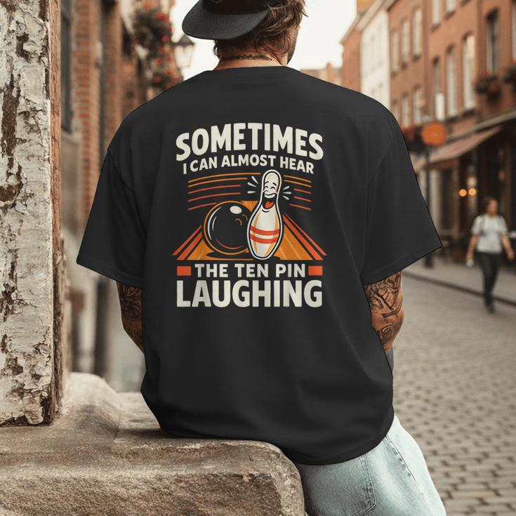 Cool Bowling Men Dad Bowler Fun Crazy Best Bowling Men's Back Print T-Shirt Cool Bowling Men Dad Bowler Fun Crazy Best Bowling Men's Back Print T-Shirt
