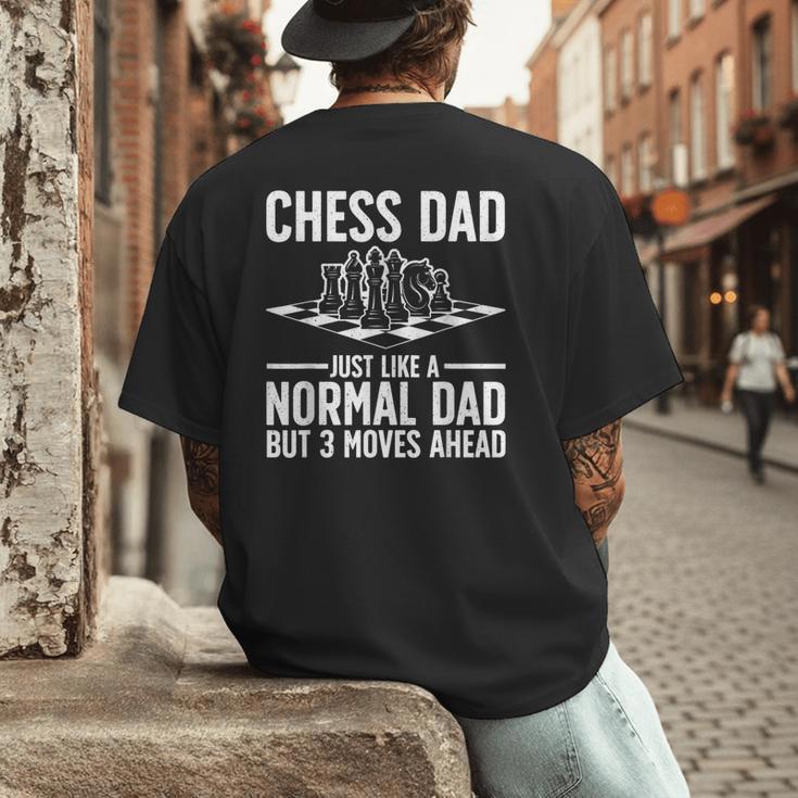 Cool Chess Player Art For Men Dad Knight Chess Lovers Pieces Small Men's Back Print T-Shirt
