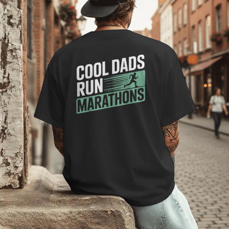Cool Dads Run Marathons Marathon Running Runner Men's Back Print T-Shirt Cool Dads Run Marathons Marathon Running Runner Men's Back Print T-Shirt