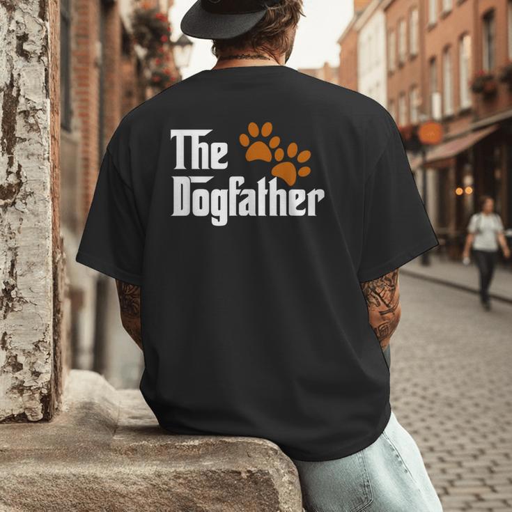 Cool Dog Dad Dog Father Shirt The Dogfather T-Shirt Men's Back Print T-Shirt