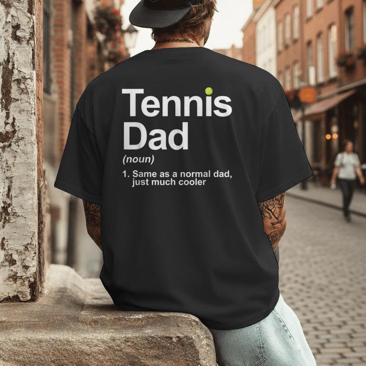 Cool Tennis Novelty For Men Dad Tennis Lover Tennis Player Men's Back Print T-Shirt Cool Tennis Novelty For Men Dad Tennis Lover Tennis Player Men's Back Print T-Shirt