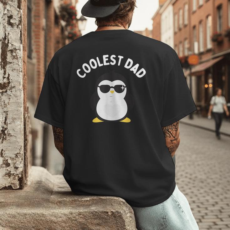 The Coolest Dad Cool Penguin By Dangerous Dad Men's Back Print T-Shirt