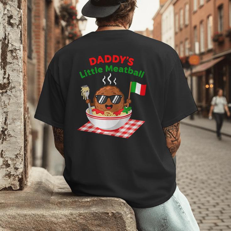 Couple Daddy's Little Meatball Italian Men Men's Back Print T-Shirt
