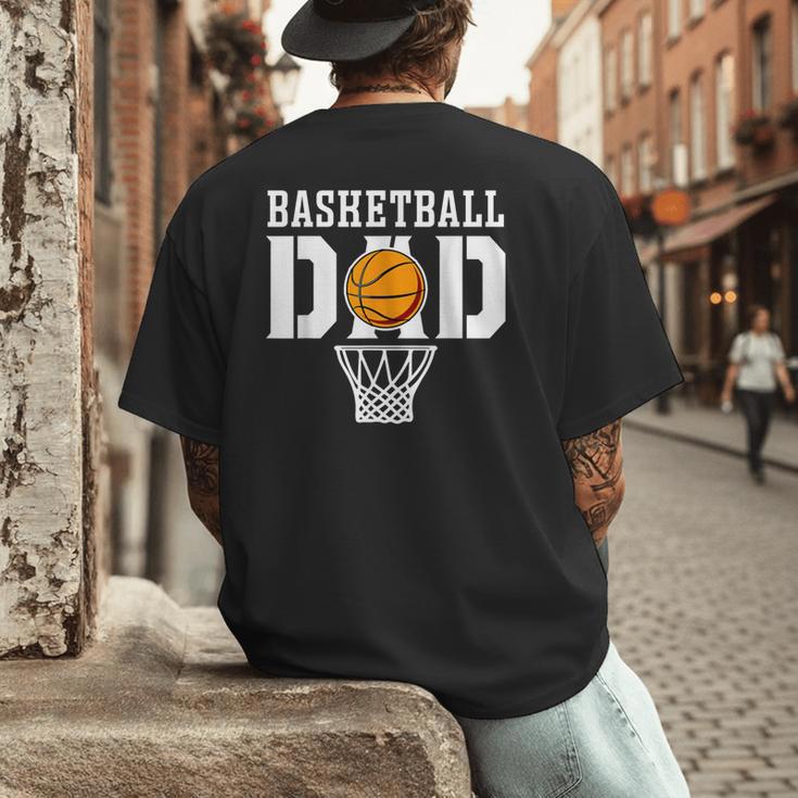 Dad Basketball Apparel Basketball Dad Men's Back Print T-Shirt