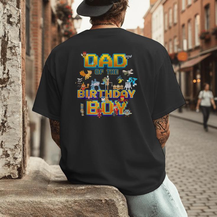 Dad Of The Birthday Boy Brainrot Meme Kids Teens Boys Men's Back Print T-Shirt