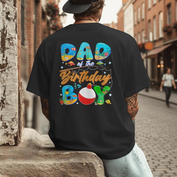 Dad Of The Birthday Boy Ofishally One Family Matching Party Men's Back Print T-Shirt