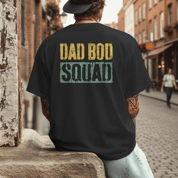Dad Bod Squad Shirt Men Fathers Day Men's Back Print T-Shirt