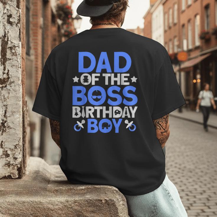 Dad Of The Boss Birthday Party Outfit Like A Boss Dad Men's Back Print T-Shirt Dad Of The Boss Birthday Party Outfit Like A Boss Dad Men's Back Print T-Shirt