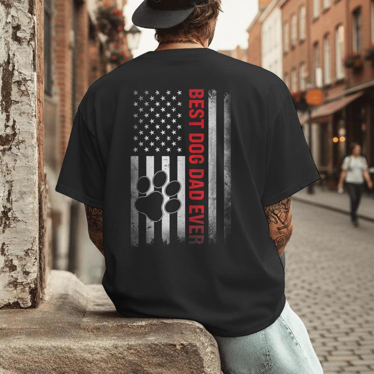 Dad Fathers Day Dog Dad Men's Back Print T-Shirt Dad Fathers Day Dog Dad Men's Back Print T-Shirt