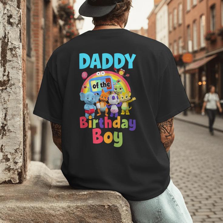 Dad And Mom Daddy Of The Birthday Boy Family Party Decor Men's Back Print T-Shirt Dad And Mom Daddy Of The Birthday Boy Family Party Decor Men's Back Print T-Shirt