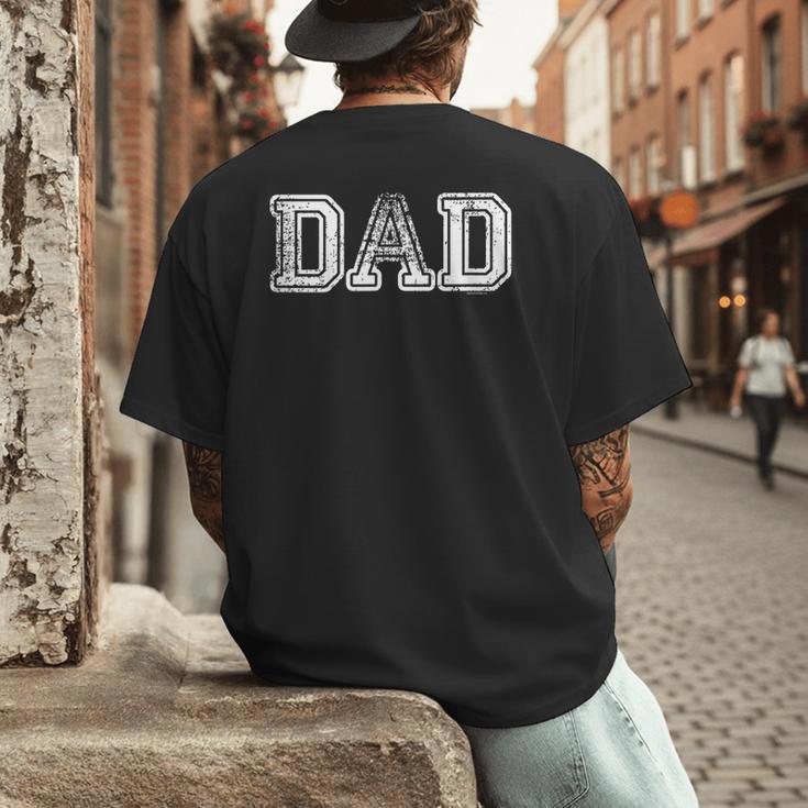 Dad Shirts For Dad Vintage Dad Idea Fathers Day Fun Men's Back Print T-Shirt
