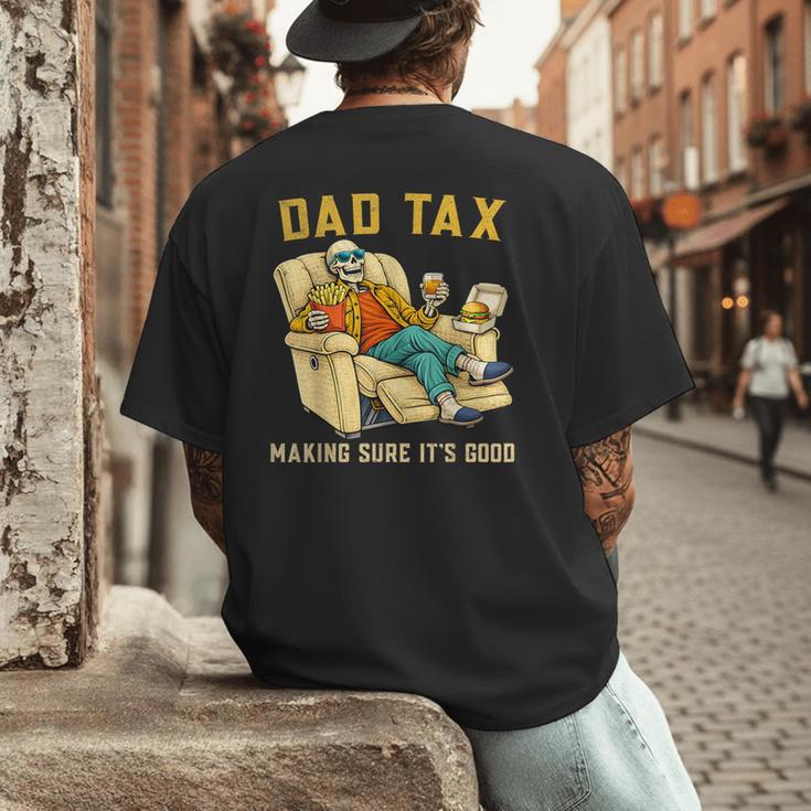 Dad Tax Graphic Tee Fathers Day Men's Back Print T-Shirt