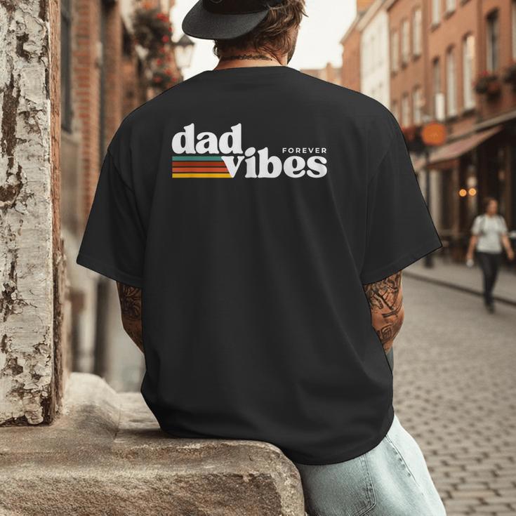 Dad-Vibes Forever Father Retro Vintage Men's Back Print T-Shirt