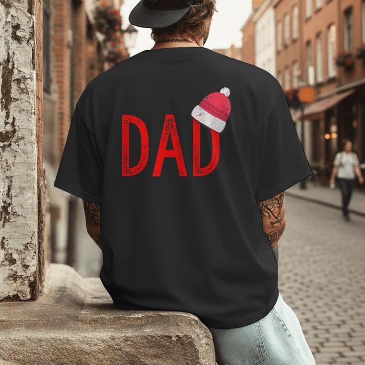 Dad Xmas PJs Christmas Pajamas And Xmas PJ Family Shirt Men's Back Print T-Shirt