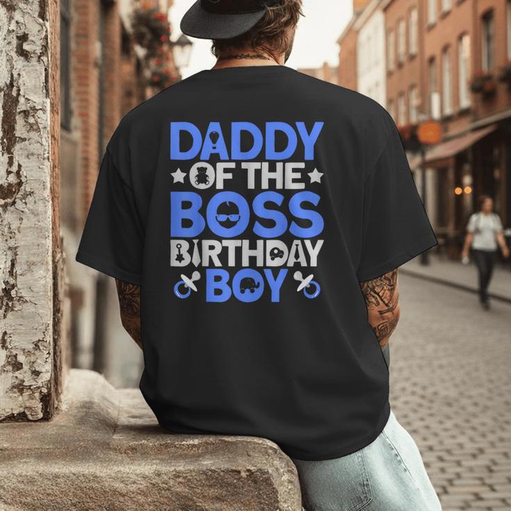 Daddy Of The Boss Birthday Party Outfit Like A Boss Daddy Men's Back Print T-Shirt