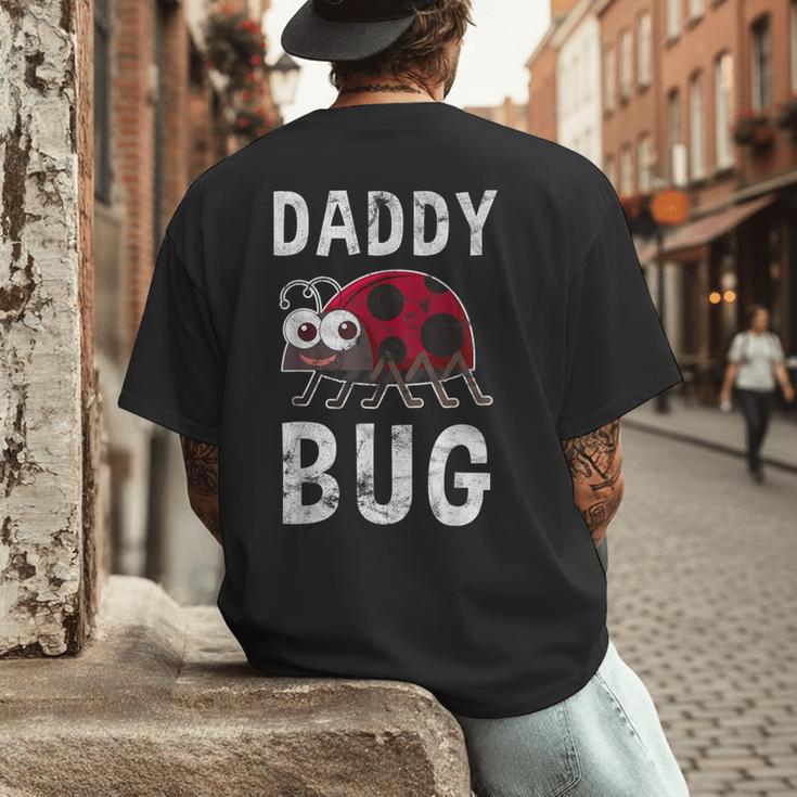 Daddy Bug Ladybug Lover Cute Dad Small Men's Back Print T-Shirt