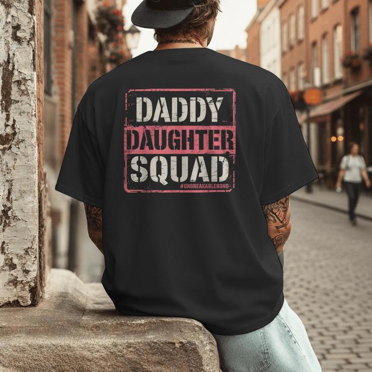 Daddy Daughter Squad Fathers Day Matching Dad And Daughter Men's Back Print T-Shirt