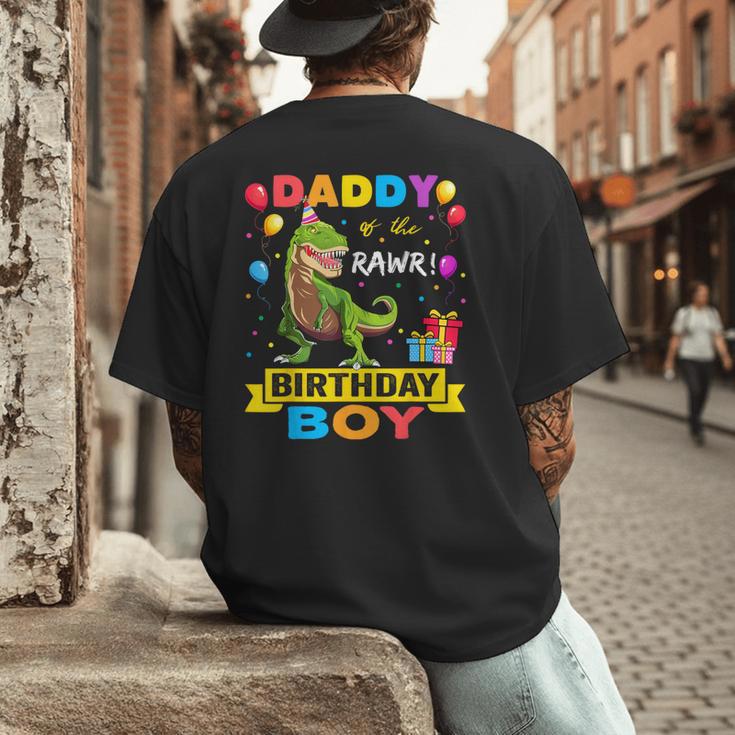 Daddy Dinosaur Shirt Cute Birthday Boy Family Apparel Men's Back Print T-Shirt Daddy Dinosaur Shirt Cute Birthday Boy Family Apparel Men's Back Print T-Shirt