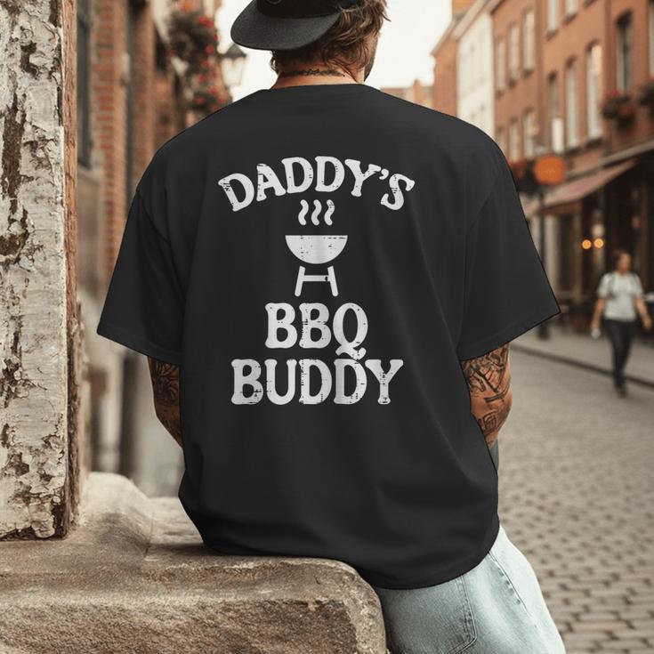 Daddys BBQ Buddy Cute Barbecue Family Match Boys Girls Kids Men's Back Print T-Shirt