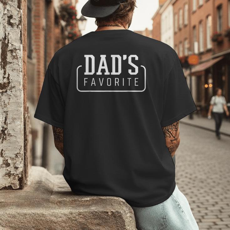 Dad's Favorite Son Daughter I'm Dad's Favorite Men's Back Print T-Shirt