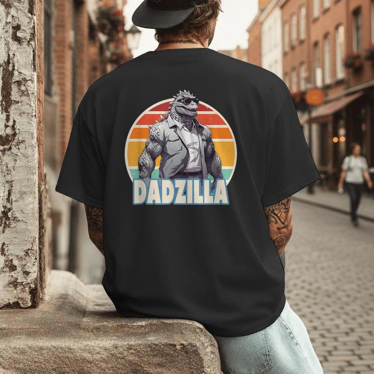 Dadzilla The Rad Dad Kaiju Vibes Men's Back Print T-Shirt