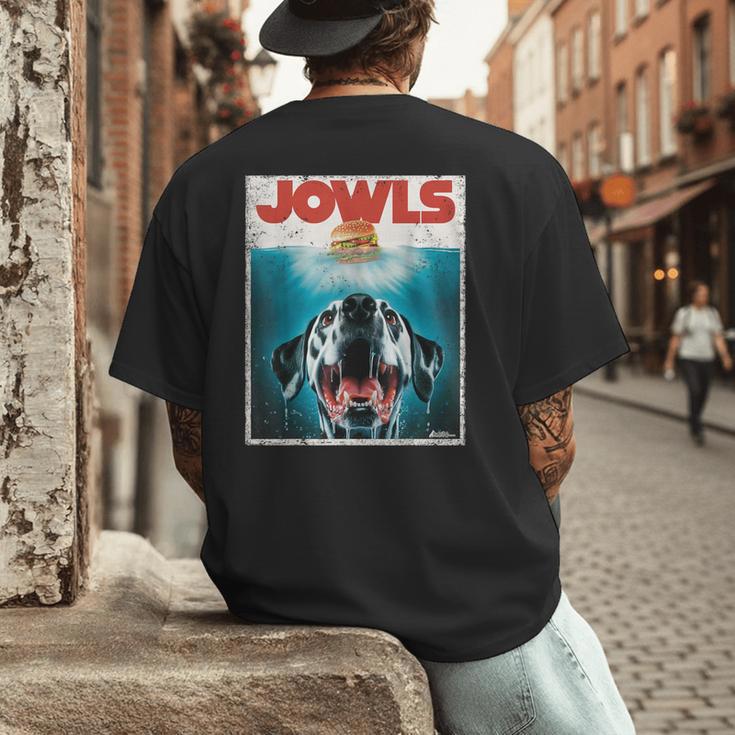 Dalmatian Jowls Cute Paws Spot Dog Mom Top Dog Dad Men's Back Print T-Shirt