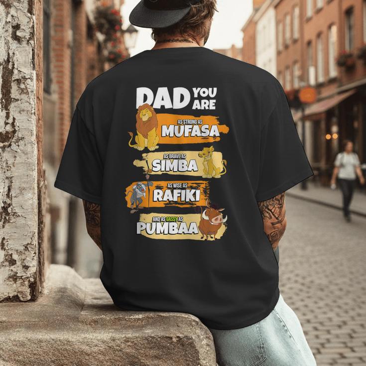 Disney The Lion King Dad You Are Word Stack Men's Back Print T-Shirt