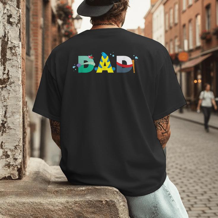 Disney The Little Mermaid Ariel Father’s Day Birthday Dad Men's Back Print T-Shirt