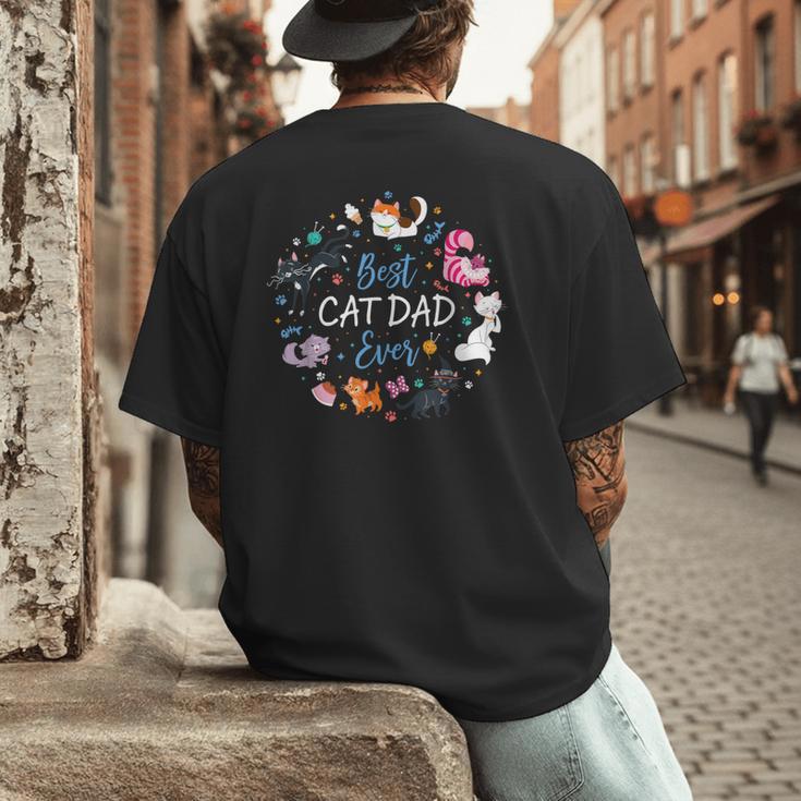 Disney Pet Parent Father’s Day Disney Cats Best Cat Dad Ever Men's Back Print T-Shirt Disney Pet Parent Father’s Day Disney Cats Best Cat Dad Ever Men's Back Print T-Shirt
