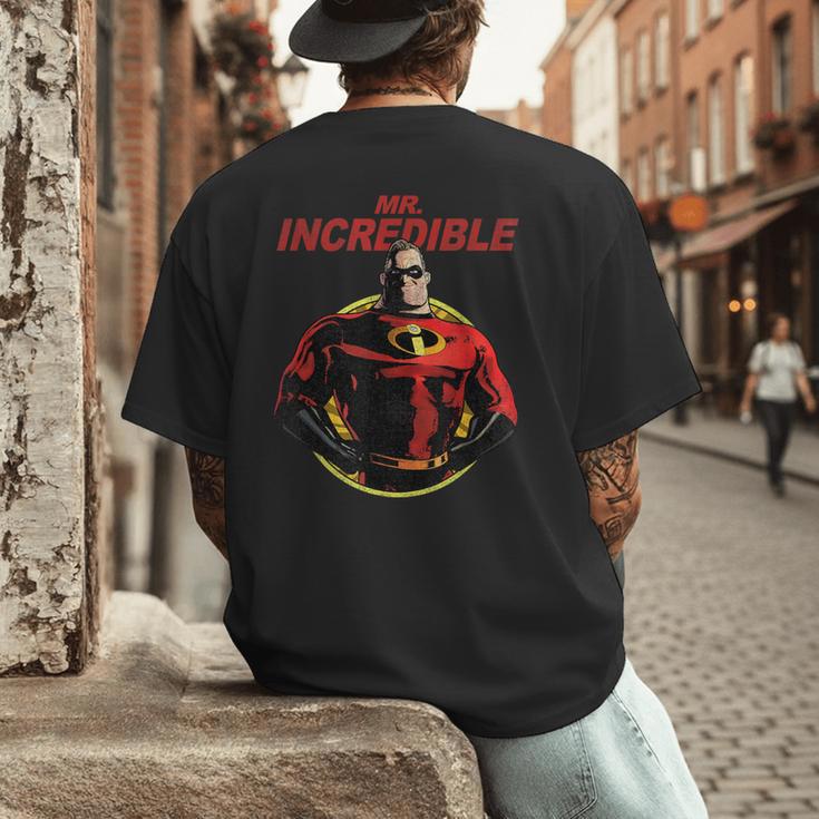 Disney Pixar The Incredibles 2 Mr Incredible Vintage Dad Men's Back Print T-Shirt