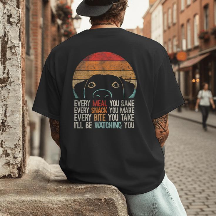 Dog Lover Dog Humor Dog Mom Dog Dad Men's Back Print T-Shirt