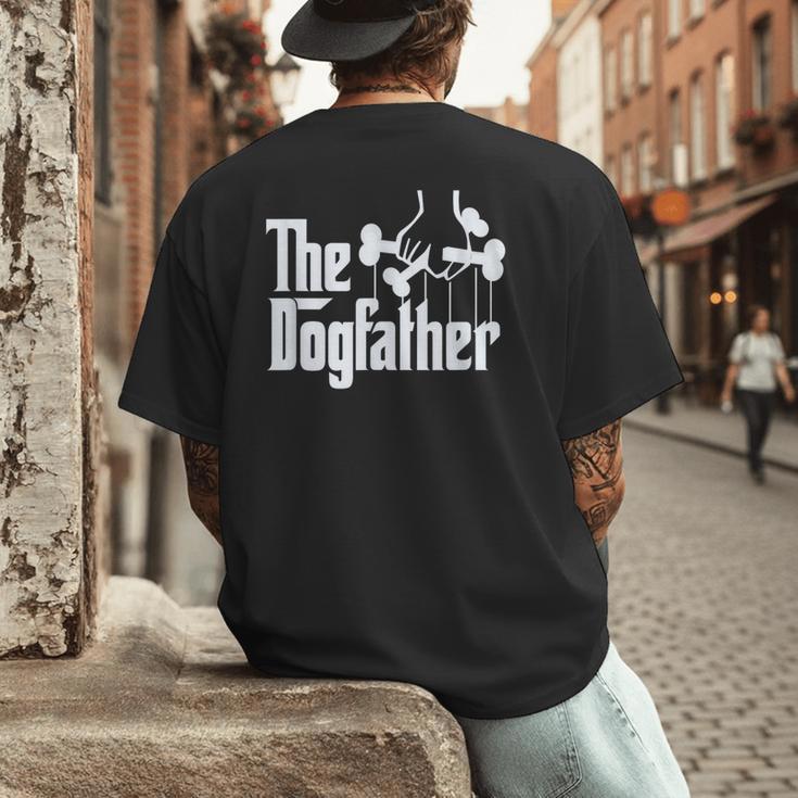 The Dogfather Dog Dad Dog Lover Men's Back Print T-Shirt