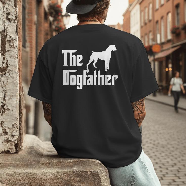 The DogfatherShirt Boxer Dog Lover Shirt For Men Dad Men's Back Print T-Shirt
