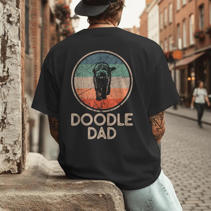Doodle Dog Vintage Doodle Dad Small Men's Back Print T-Shirt