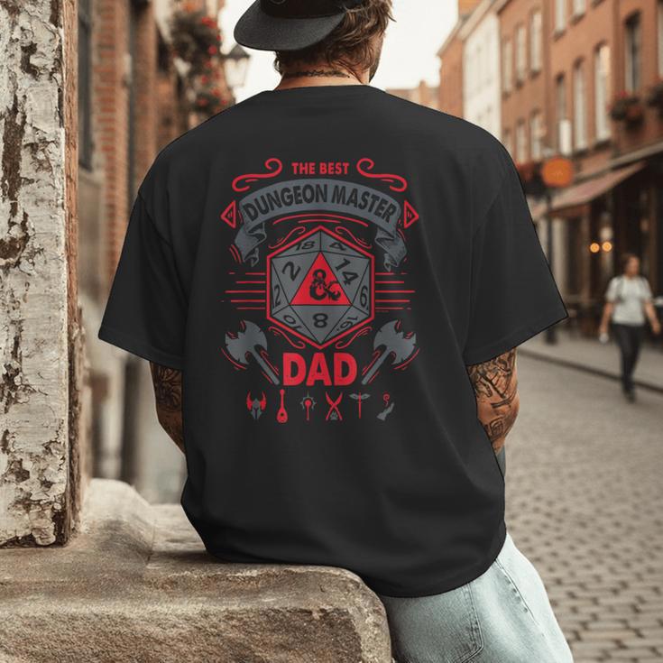 Dungeons & Dragons The Best Dungeon Master Dad Die Logo Men's Back Print T-Shirt