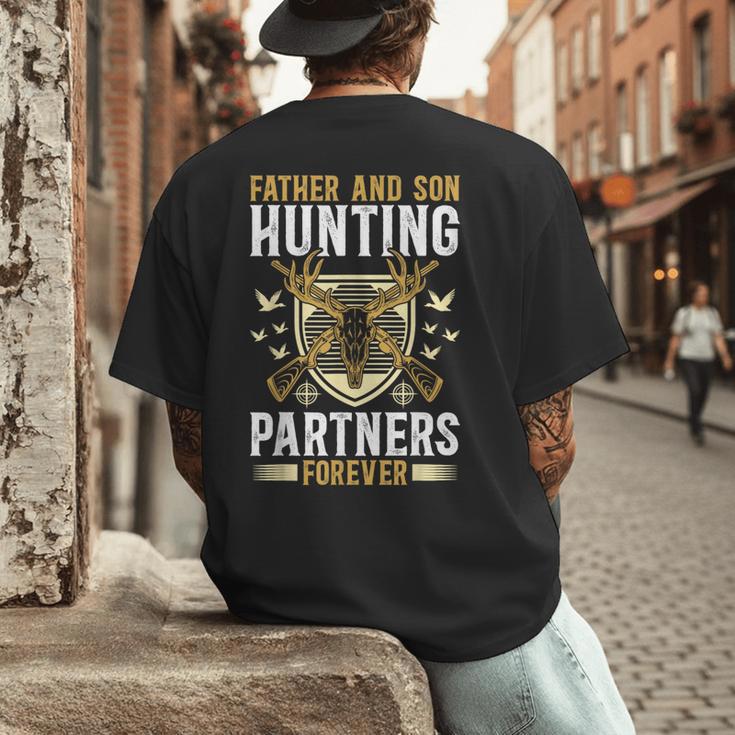 Father And Son Hunting Partners Dad And Son Hunting Buddies Men's Back Print T-Shirt Father And Son Hunting Partners Dad And Son Hunting Buddies Men's Back Print T-Shirt