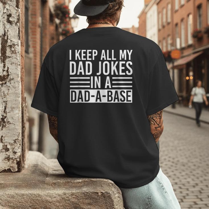 Father's Day Nerd Programmer Dad Jokes Men's Back Print T-Shirt