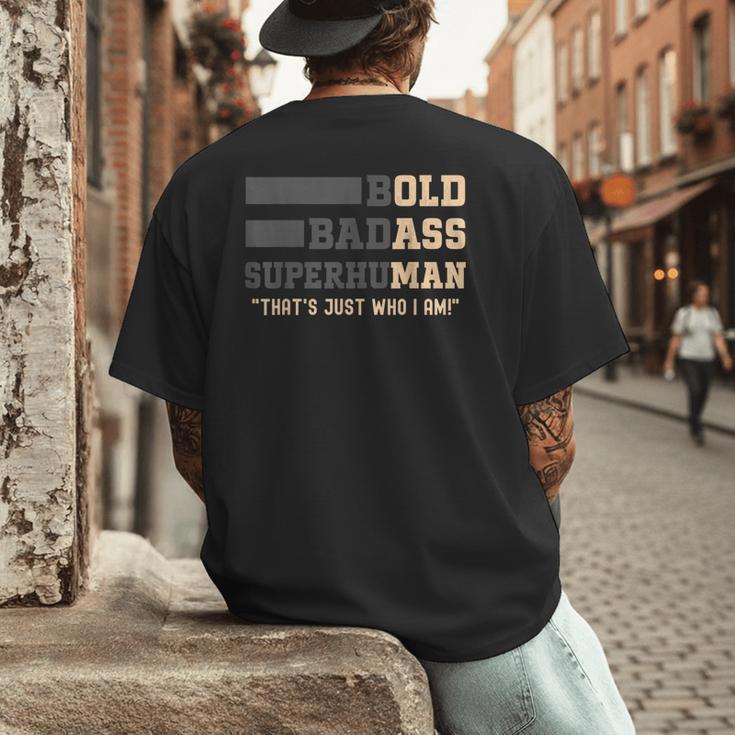 Fathers Day Old Man Retirement Tee Gag For Dad Men's Back Print T-Shirt