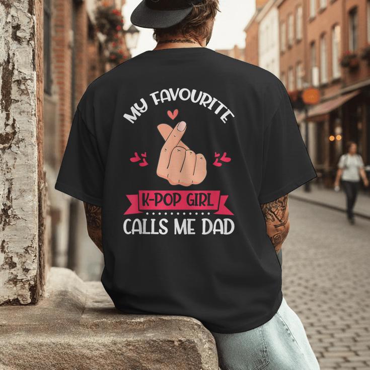 My Favorite K-Pop Girl Calls Me Dad K-Pop Girl Men's Back Print T-Shirt My Favorite K-Pop Girl Calls Me Dad K-Pop Girl Men's Back Print T-Shirt