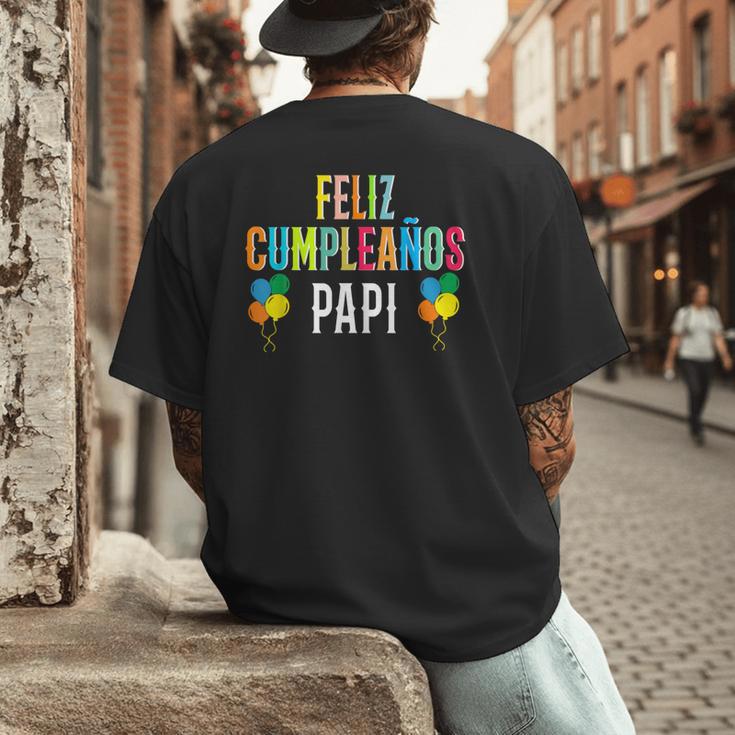Feliz CumpleañOs Papi Spanish Dad Birthday For Kids Men's Back Print T-Shirt