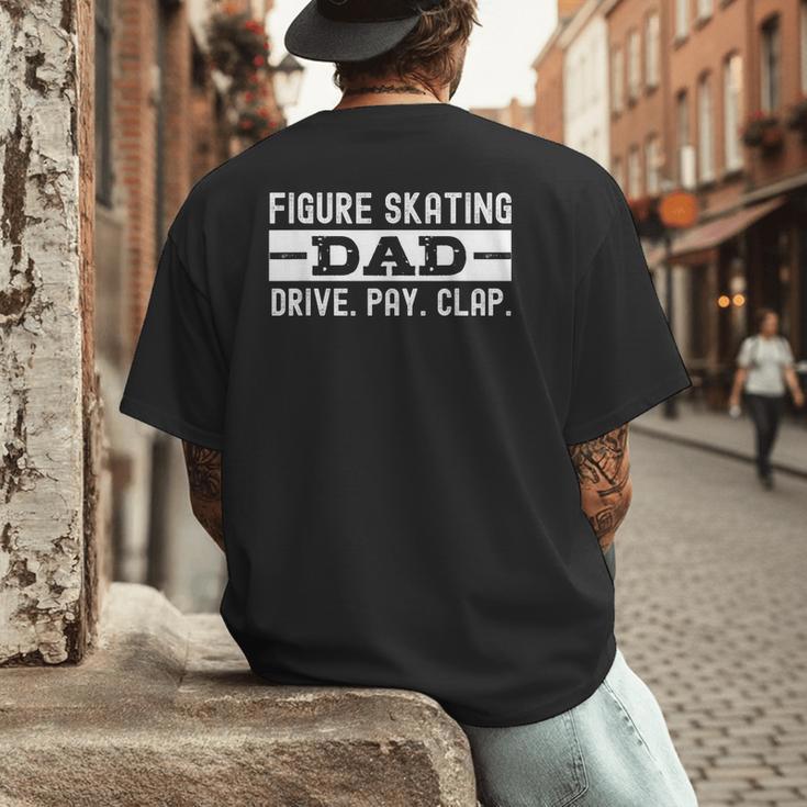 Figure Skating Dad Men's Back Print T-Shirt