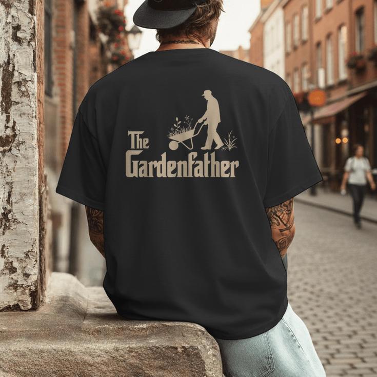 Gardening For Men Gardener Dad The Gardenfather Men's Back Print T-Shirt