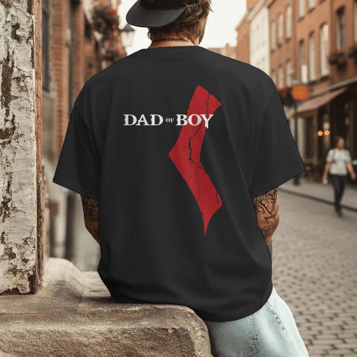 God Of Boy Dad Video Game Tshirt Father's Day Edition Men's Back Print T-Shirt
