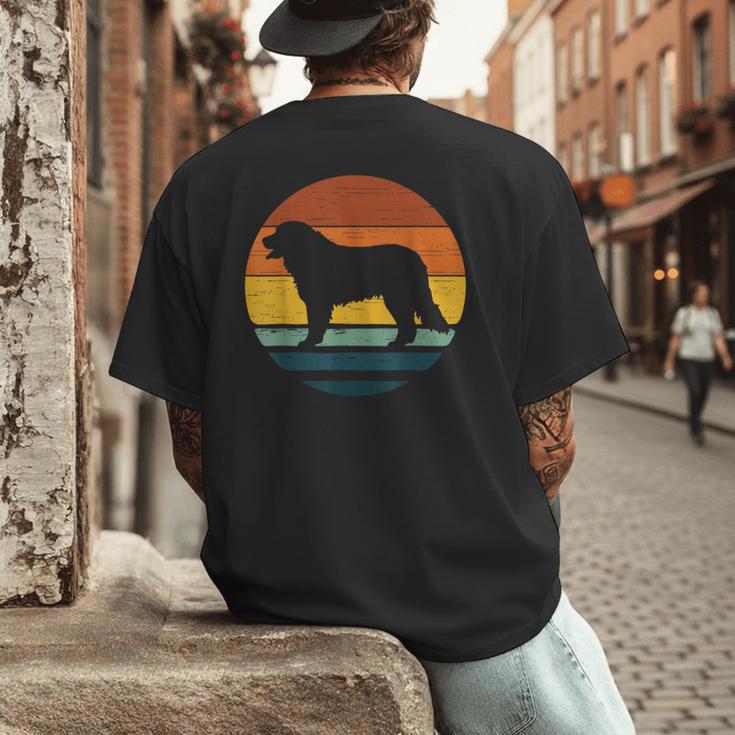 Golden Mountain Vintage Retro Mum Dad Dog Men Women Kids Men's Back Print T-Shirt